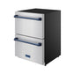 Thor Kitchen RF24UBLU 24 Inch Undercounter Built-In Or Freestanding Drawer Refrigerator - Stainless Steel/Blue Gordon Ramsay Series