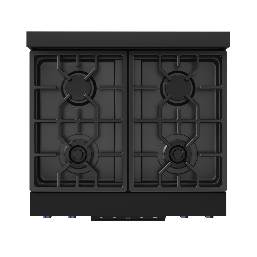Thor Kitchen RSG30BBLU 30 Inch Professional Gas Range With Tilt Panel Touch Control In Matte Black/Blue Gordon Ramsay Series - Rsg30B-Blu