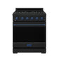 Thor Kitchen RSG30PBBLU 30 Inch Professional Gas With Precision Knob Control In Black/Blue