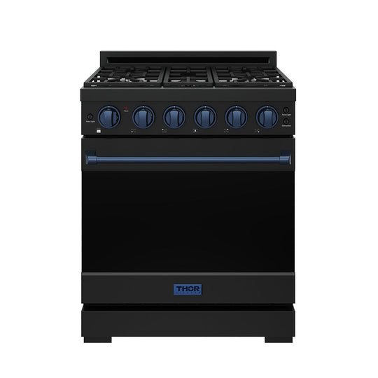 Thor Kitchen RSG30PBBLU 30 Inch Professional Gas With Precision Knob Control In Black/Blue