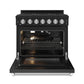 Thor Kitchen RSG36PBSS 36 Inch Professional Gas Range With Precision Knob In Black And Stainless Steel Gordon Ramsay Series