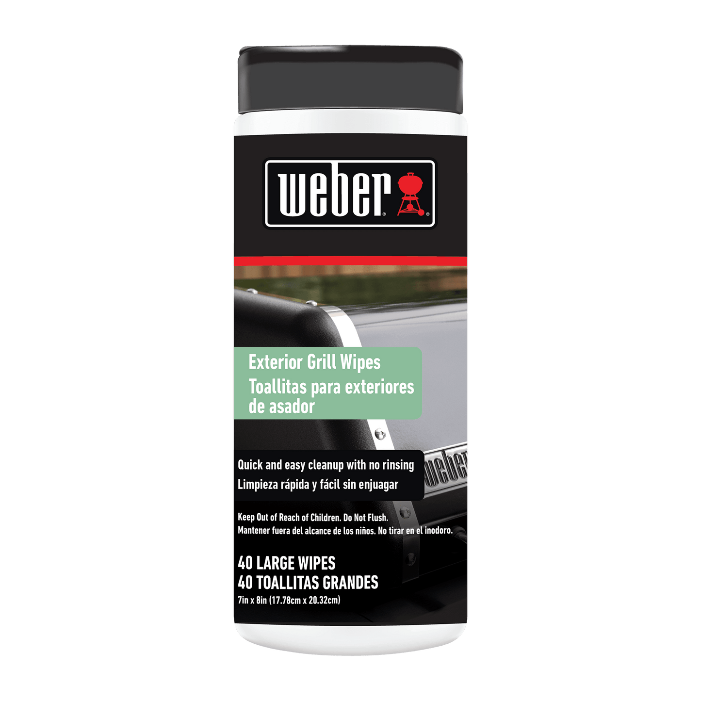 Weber 3401316 Exterior Grill Wipes (40Ct)