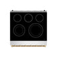 Thor Kitchen RSE30PBRZ 30 Inch Professional Electric Range With Precision Knob Control In Stainless Steel And Bronze Gordon Ramsay Series
