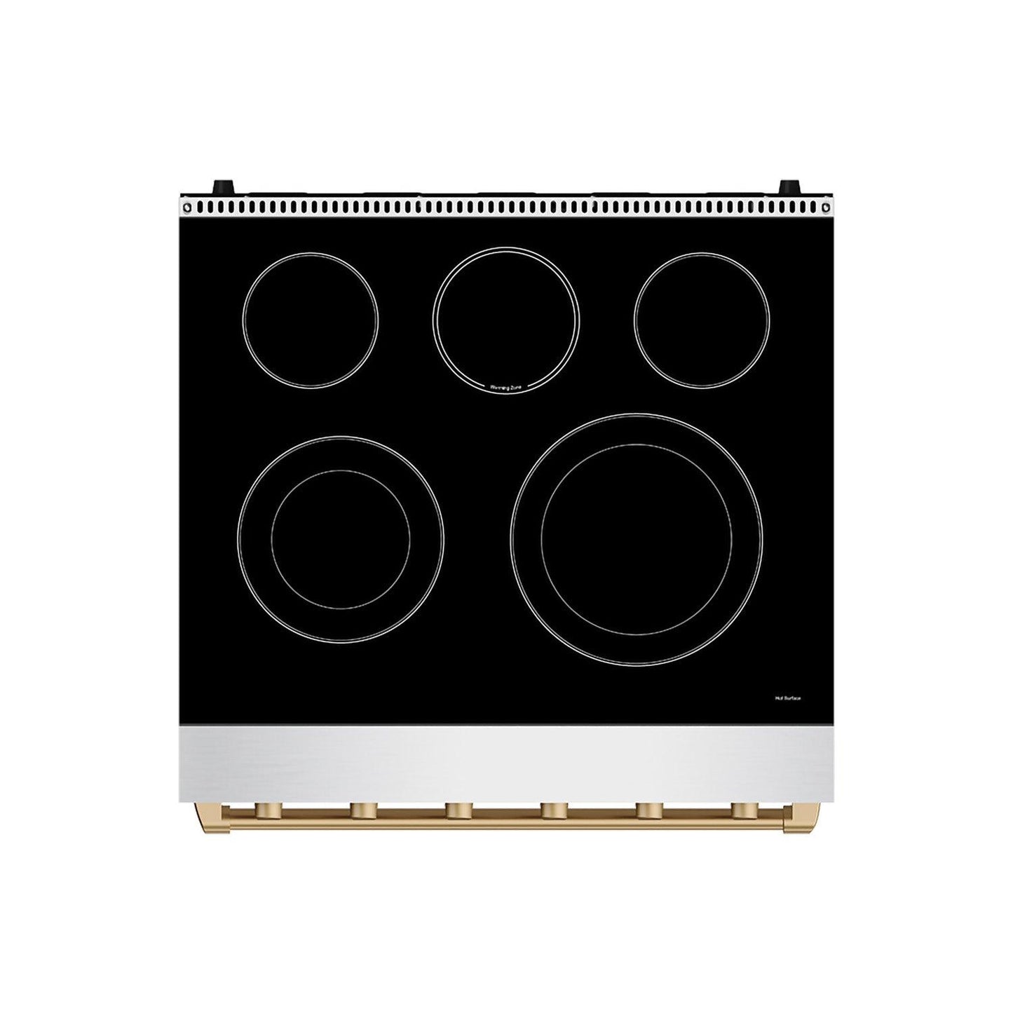 Thor Kitchen RSE30PBRZ 30 Inch Professional Electric Range With Precision Knob Control In Stainless Steel And Bronze Gordon Ramsay Series