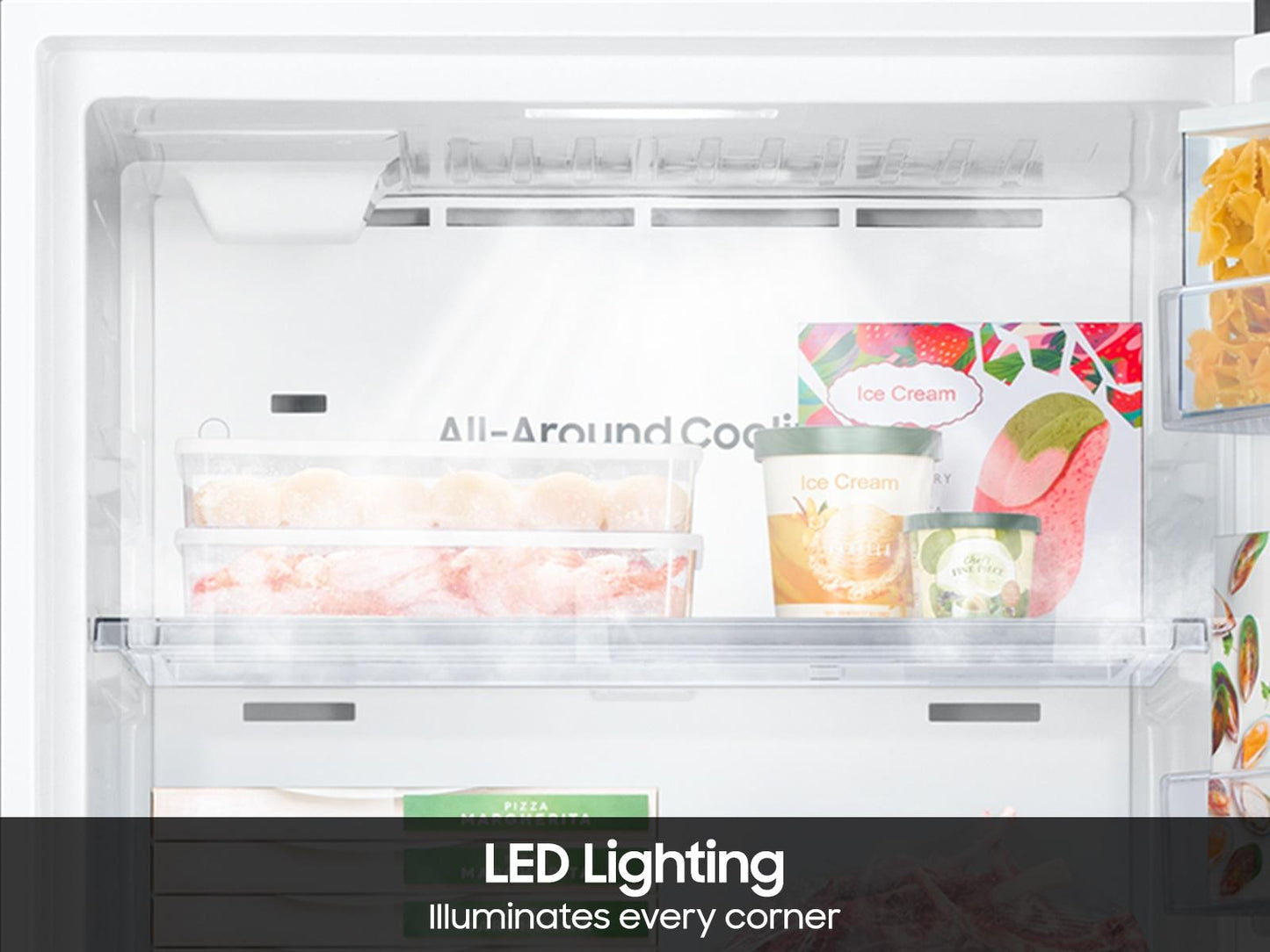 Samsung RT18DG6500SR Bespoke Ai Top Freezer All-Around Cooling Garage Ready 18 Cu.Ft.