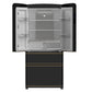 Forno FFFFD179133BLK Forno Luigi 33-Inch French Door Refrigerator, 18 Cu.Ft, Black Finish, Antique Brass Handles, Energy Star Certified