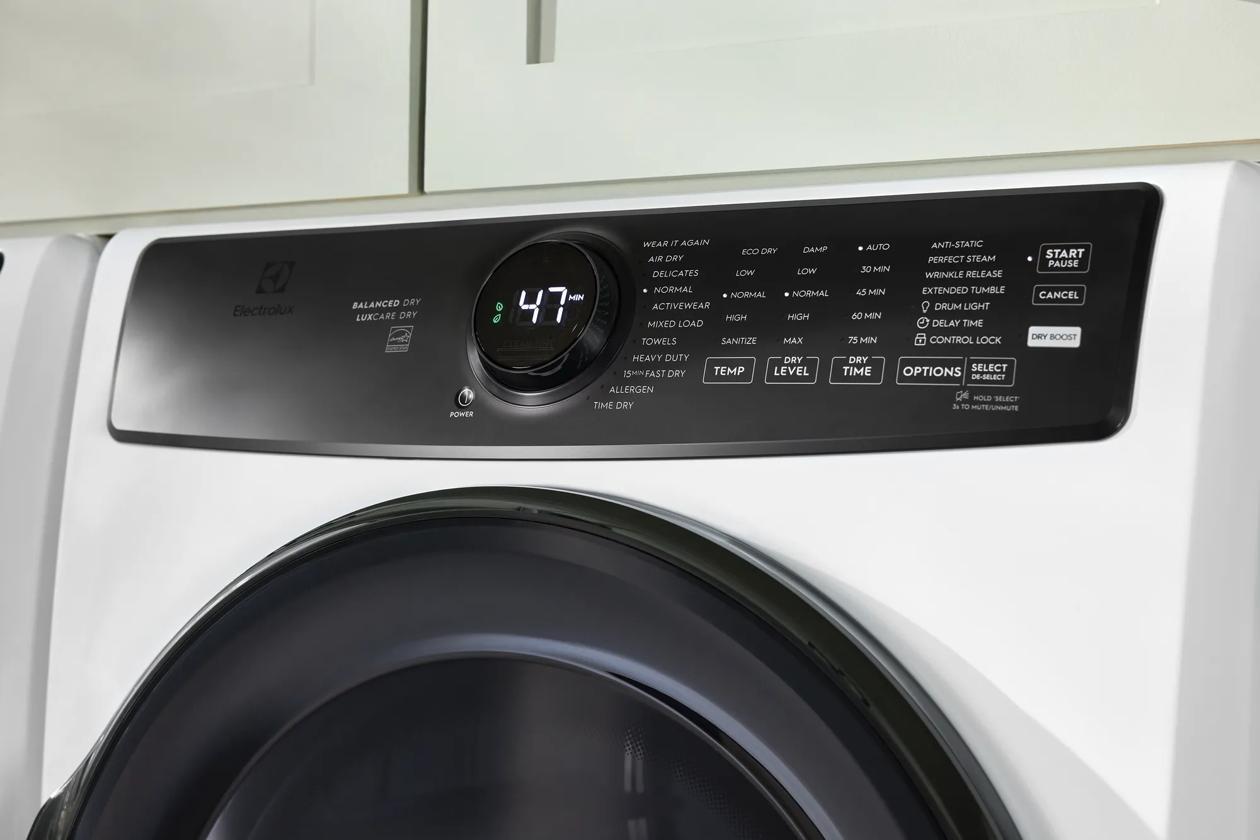 Electrolux ELFE7738MW Front Load Perfect Steam™ Electric Dryer With Balanced Dry™ And Instant Refresh - 8.0 Cu. Ft.