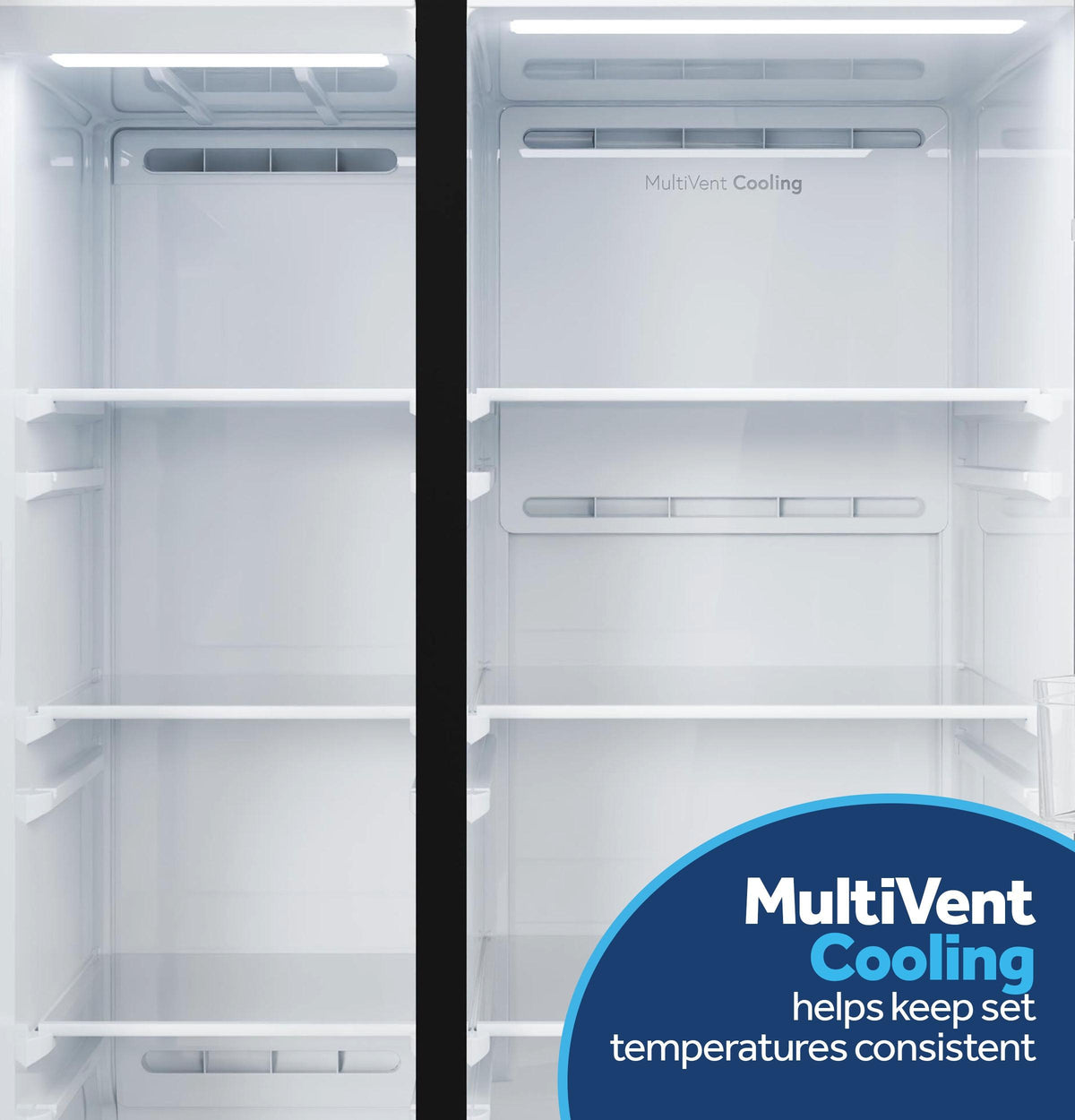 Ge Appliances GZS24NYYFS Ge® 23.6 Cu. Ft. Counter-Depth Side-By-Side Refrigerator With Extra Tall Dispenser And In-Door Icemaker