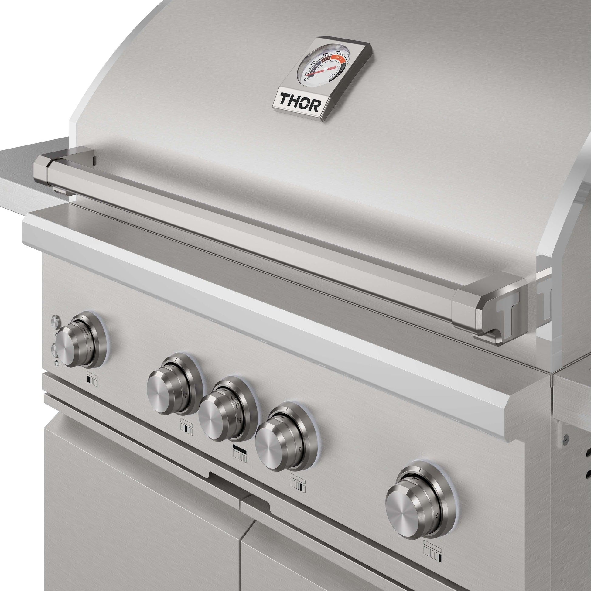 Thor Kitchen TPG3601 36 Inch 4 Burners Built In Gas Grill On Cart With Sear/Rear Infrared Burner & Rotisserie Natural Gas