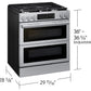 Samsung NSG90H60DRAA Bespoke Smart Slide-In Gas Range Flex Duo™ Oven Pro Style Design Dual True Convection