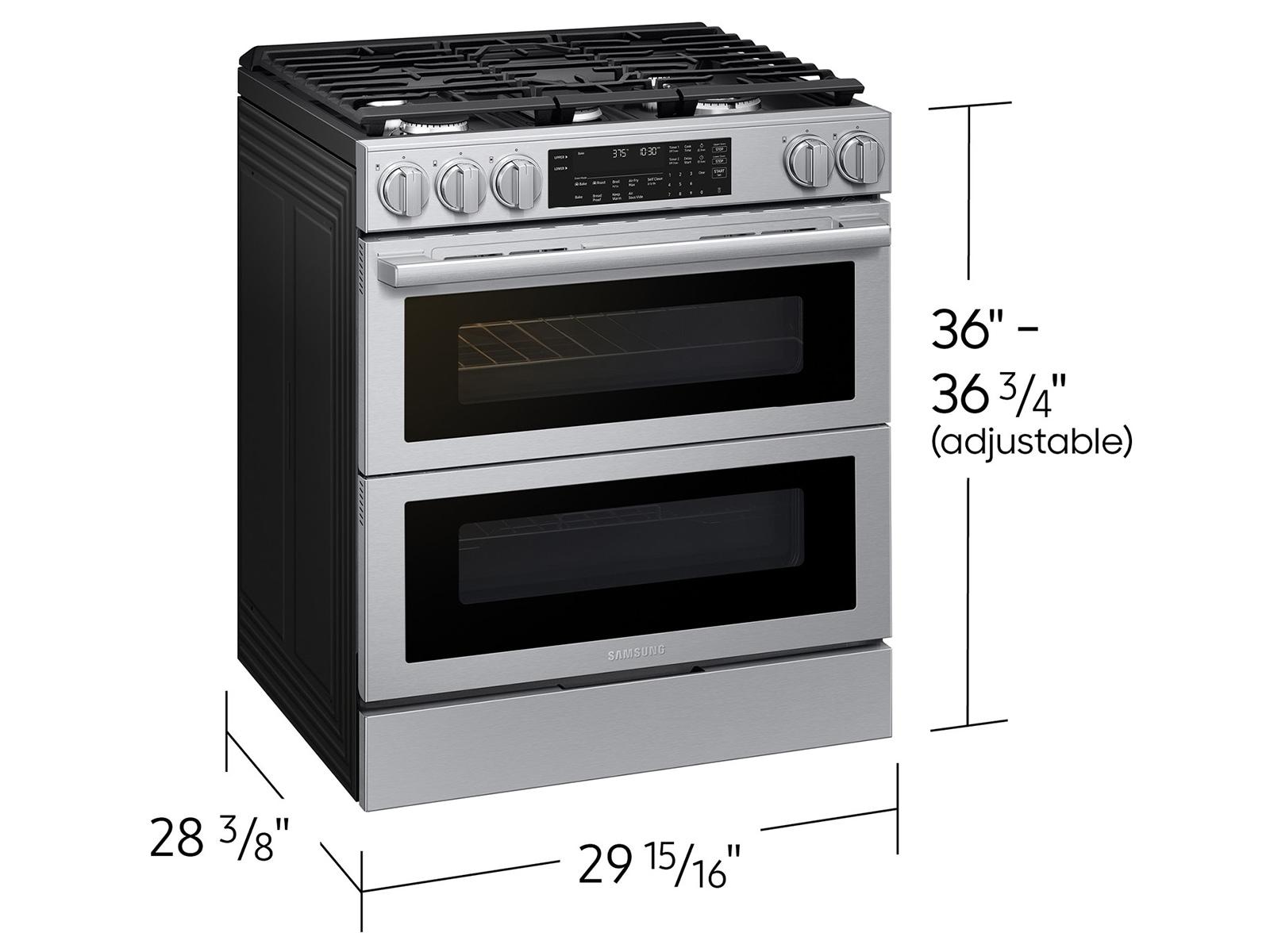 Samsung NSG90H60DRAA Bespoke Smart Slide-In Gas Range Flex Duo™ Oven Pro Style Design Dual True Convection