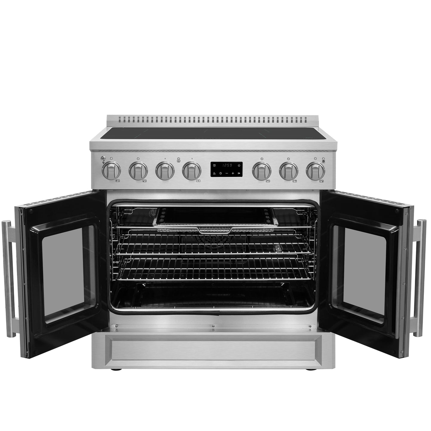 Forno FFSIN095036 Forno Torino 36 Inch French Door Induction Range With Air Fryer And True Convection Oven