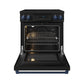 Thor Kitchen RSI30BBLU 30 Inch Professional Induction Range With Tilt Panel Touch Control In Black And Blue Gordon Ramsay Series