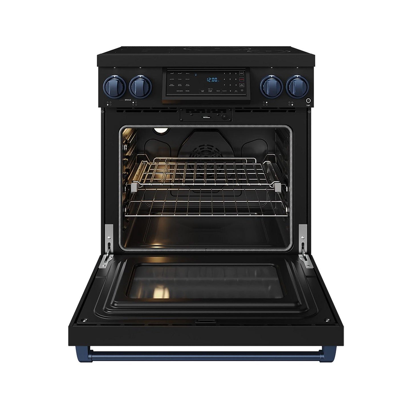 Thor Kitchen RSI30BBLU 30 Inch Professional Induction Range With Tilt Panel Touch Control In Black And Blue Gordon Ramsay Series