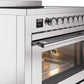 Ilve UPI366WMPSS Professional Plus Ii 36 Inch Electric Freestanding Range In Stainless Steel With Trim
