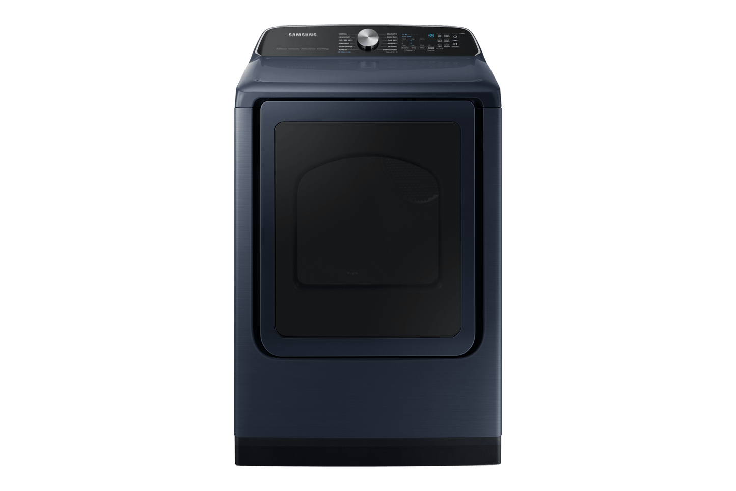 Samsung F1695114234769 5.4 Cu. Ft. Smart Top Load Washer With Pet Care Solution And Super Speed Wash And 7.4 Cu. Ft. Smart Gas Dryer With Pet Care Dry And Steam Sanitize+ In Brushed Navy