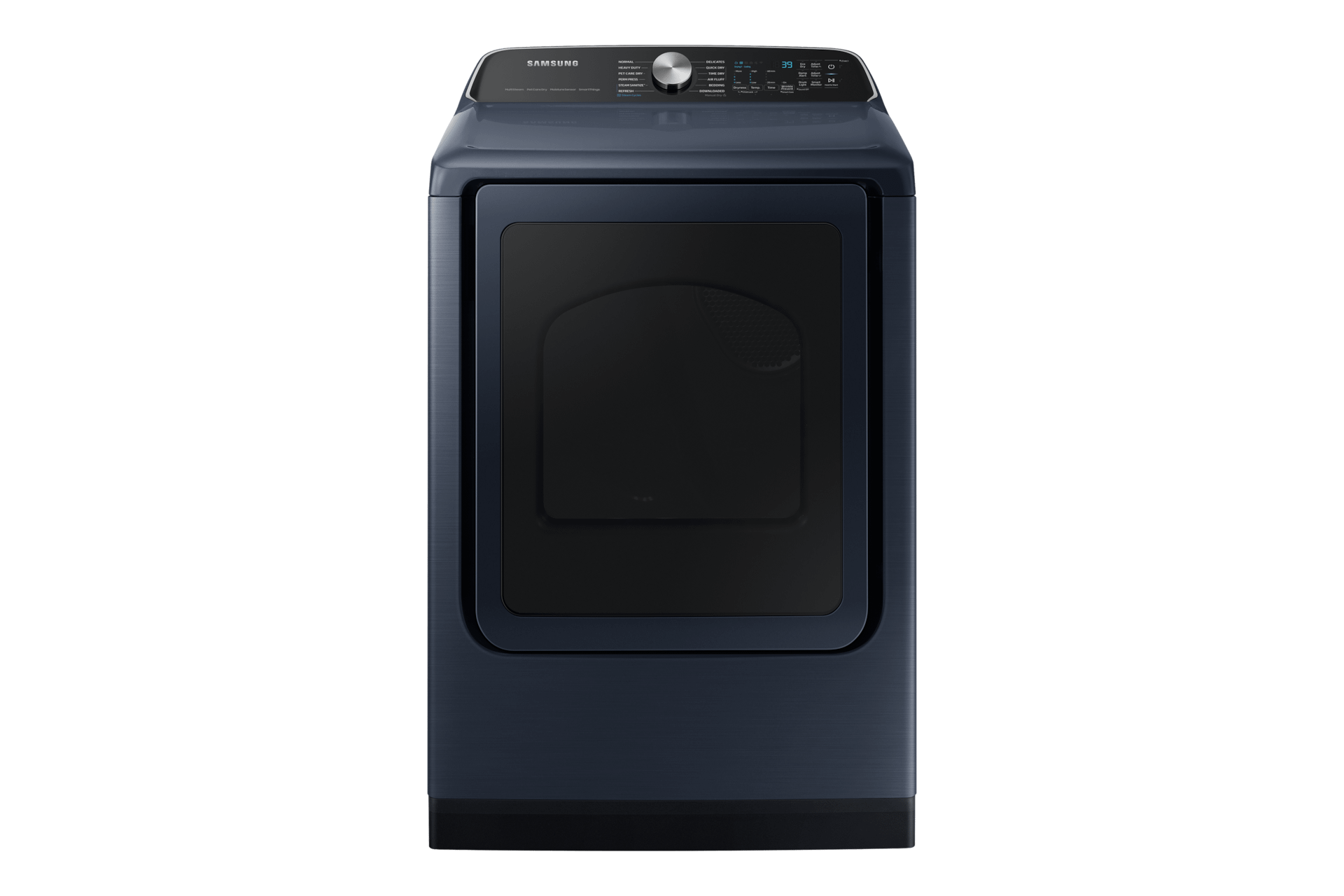 Samsung F1695114234769 5.4 Cu. Ft. Smart Top Load Washer With Pet Care Solution And Super Speed Wash And 7.4 Cu. Ft. Smart Gas Dryer With Pet Care Dry And Steam Sanitize+ In Brushed Navy