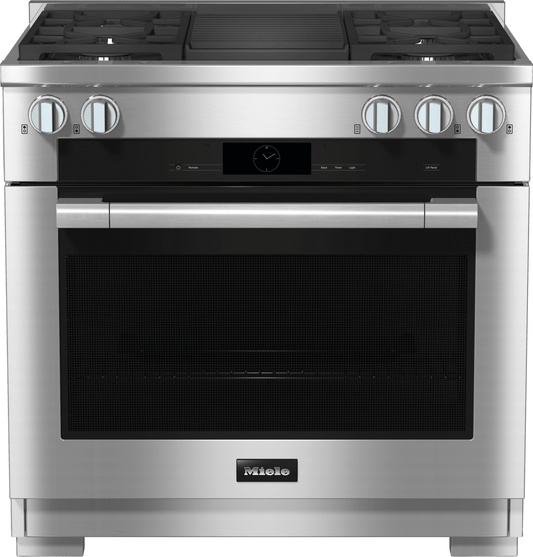 Miele HR19353GDFGR Hr 1935-3 G Df Gr - 36" Range - The Dual Fuel All-Rounder With M Touch For The Highest Demands.