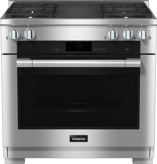 Miele HR19353GDFGR Hr 1935-3 G Df Gr - 36" Range - The Dual Fuel All-Rounder With M Touch For The Highest Demands.