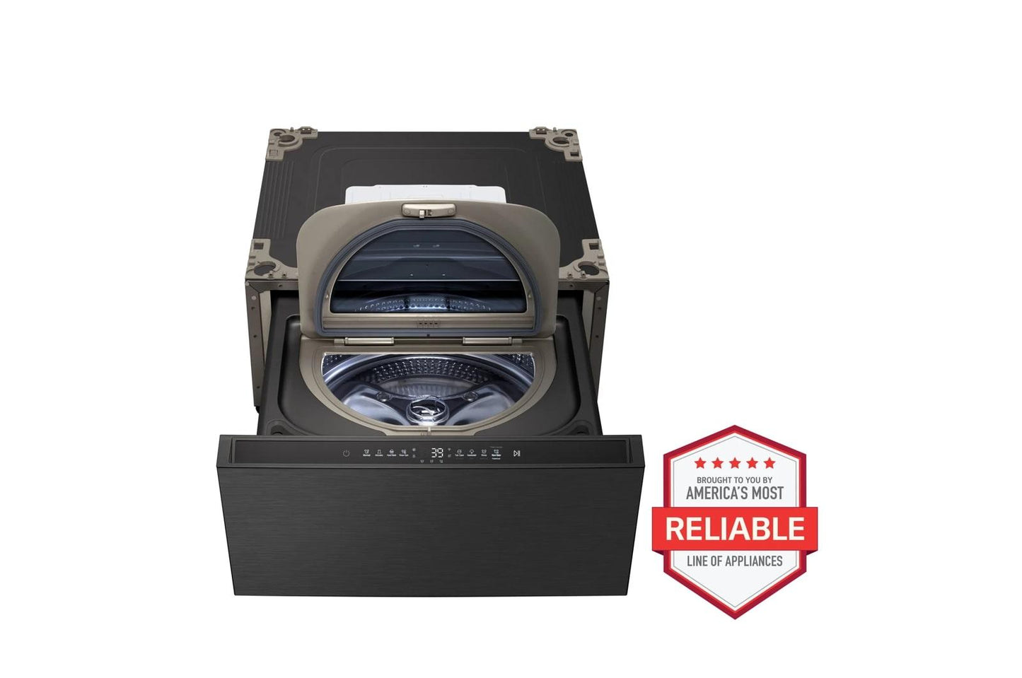 Lg WD405CB Lg Signature 1.0 Cu. Ft. 29 Inch Sidekick™ Pedestal Washer, Lg Twinwash™ Compatible