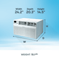 Element Appliance ETTW12EV Element Through-The-Wall 12,000 Btu 230V Air Conditioner - White (Ettw12Ev)
