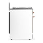 Ilve UM30NR3WHPLP Ilve Um30Nr3Whplp Majestic Iii 30 Inch Dual Fuel Range With 5 Black Brass Burners, Dual Function Burner Up To 25,000 Btu (Liquid Propane, Triple Glass Door, White, Copper)