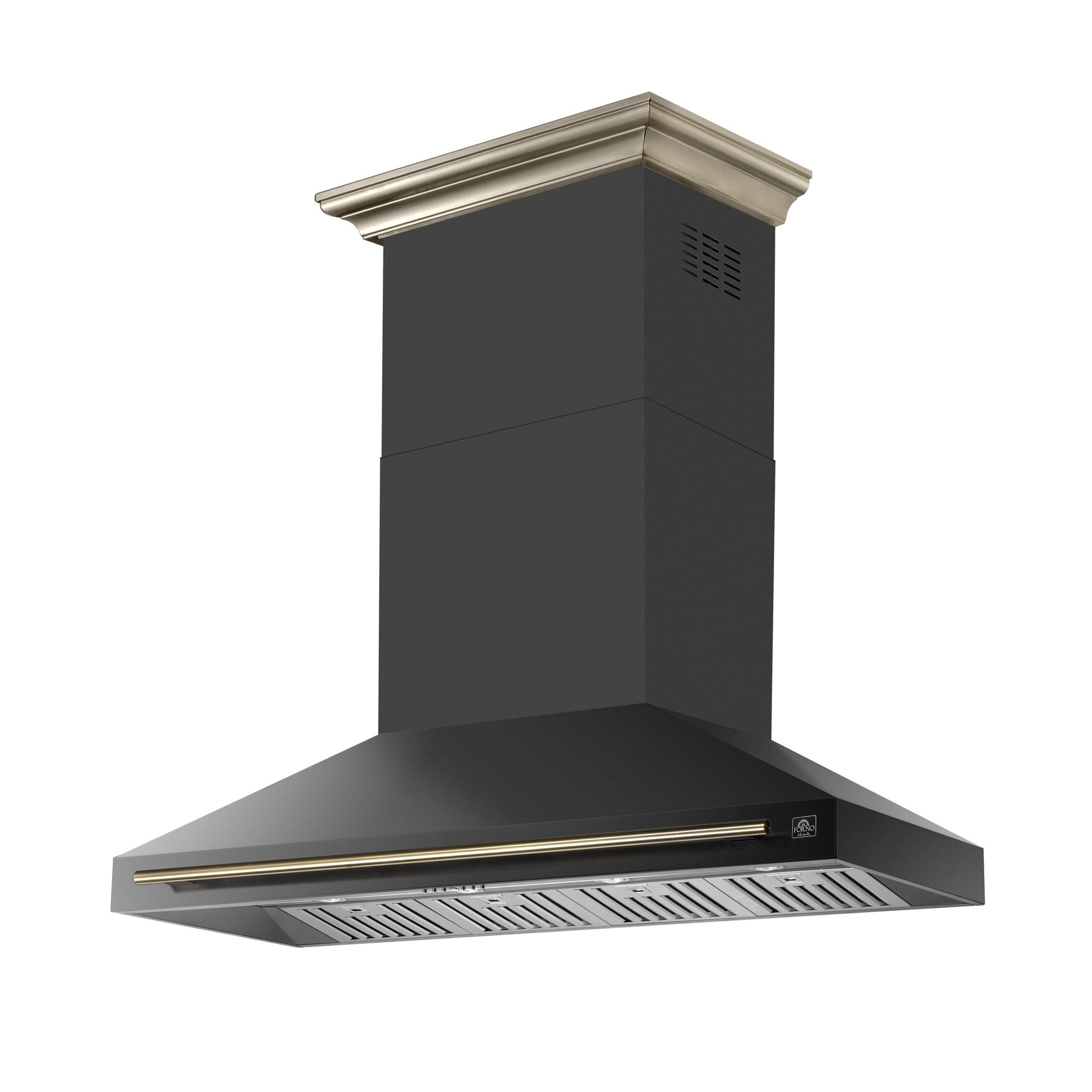 Forno FRHWM509560BLK Forno Aria 60 Inch Wall-Mounted Range Hood In Black