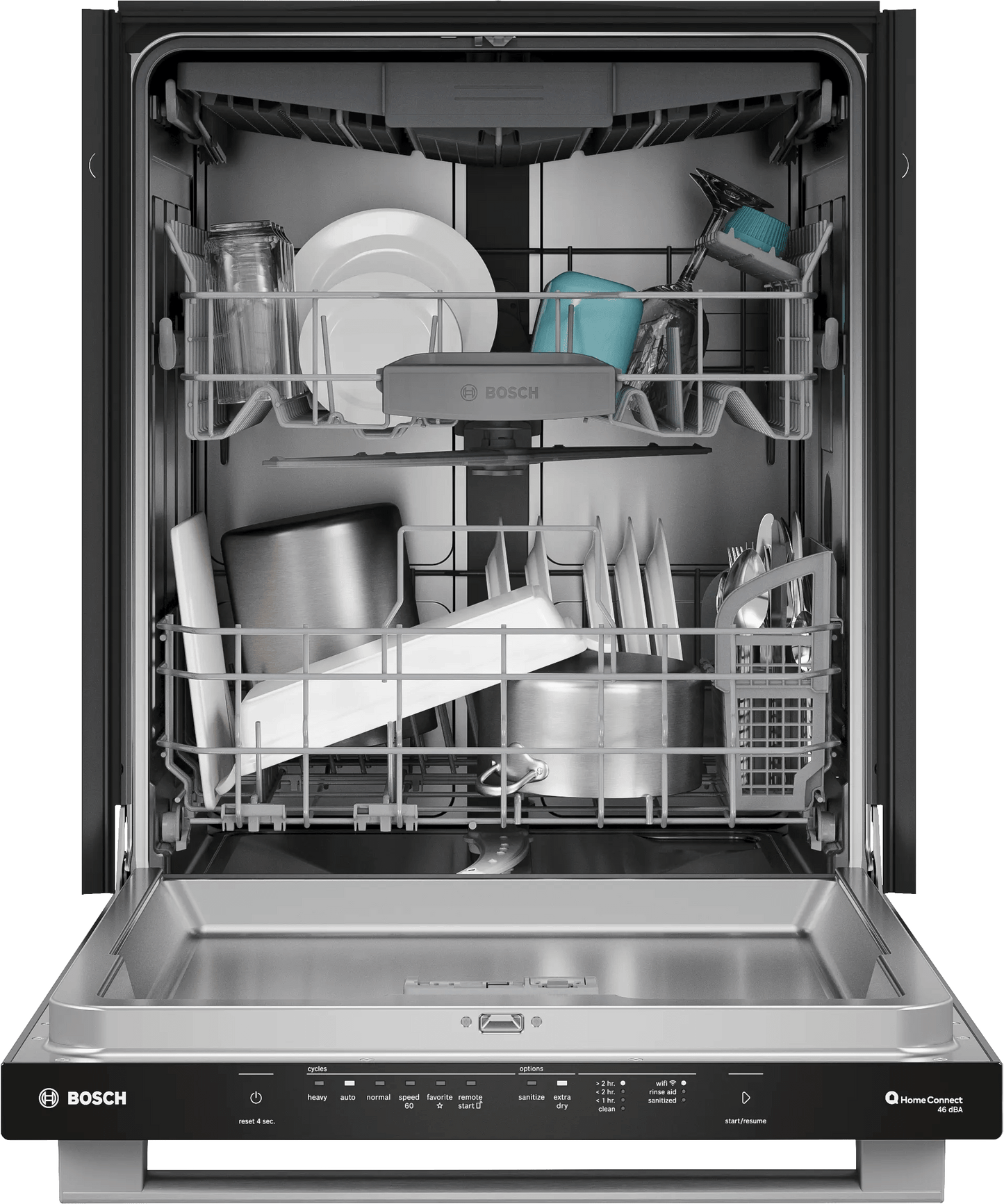 Bosch SHX53DM5N 300 Series, Built-Under Dishwasher, 24'', Brushed Steel Anti-Fingerprint