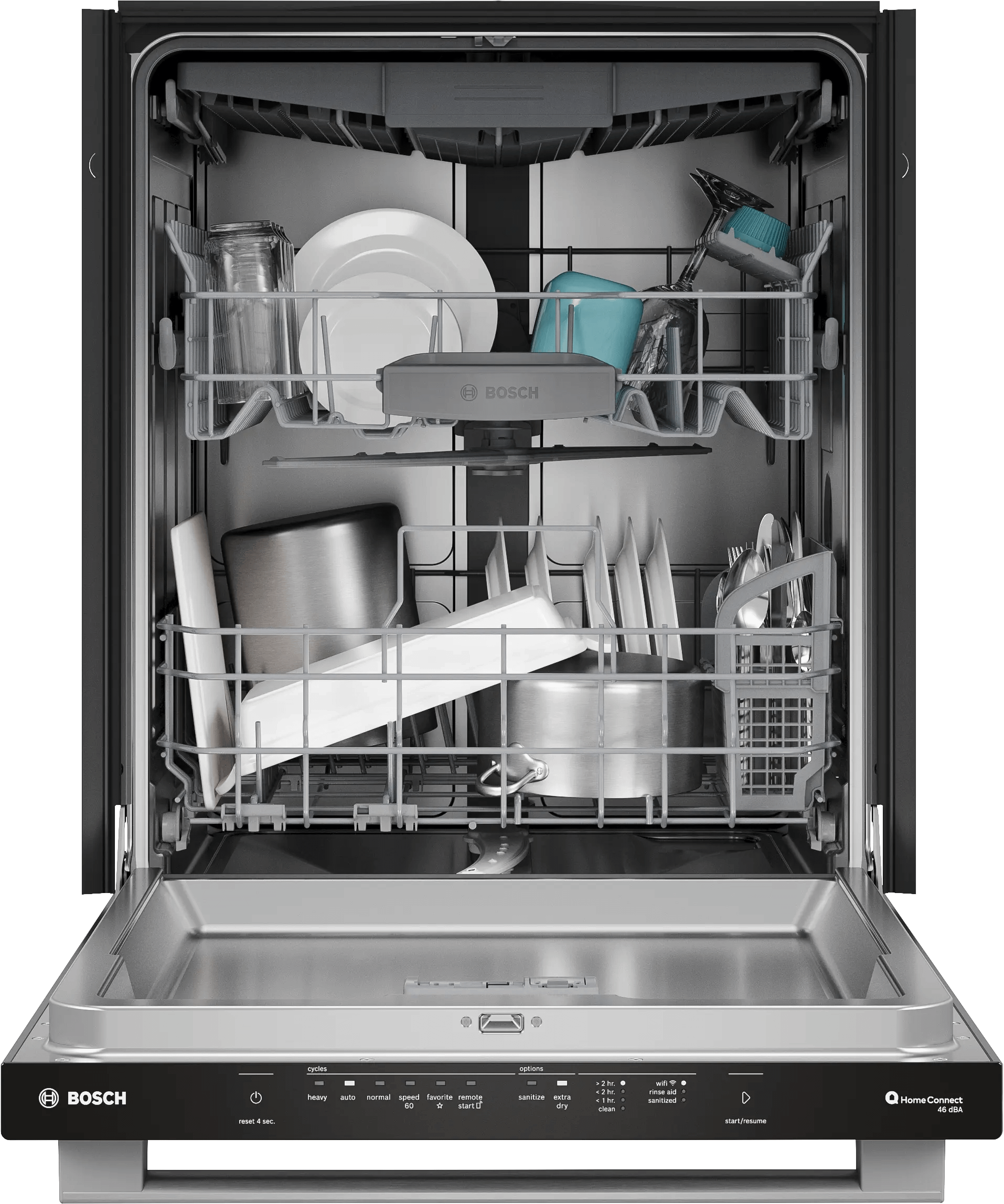 Bosch SHX53DM5N 300 Series, Built-Under Dishwasher, 24'', Brushed Steel Anti-Fingerprint