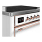Ilve UMIB36QNR3WHP Ilve Umib36Qnr3Whp Majestic Iii 36 Inch Induction Range With 6 Elements, 3.5 Cu. Ft. Total Oven Capacity (Solid Door, White, Copper)
