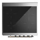 Ilve UMIB30QNR3SSB Ilve Umib30Qnr3Ssb Majestic Iii 30 Inch Induction Range With 4 Elements, 4 Cu. Ft. Oven Capacity (Solid Door, Stainless Steel, Burnished)