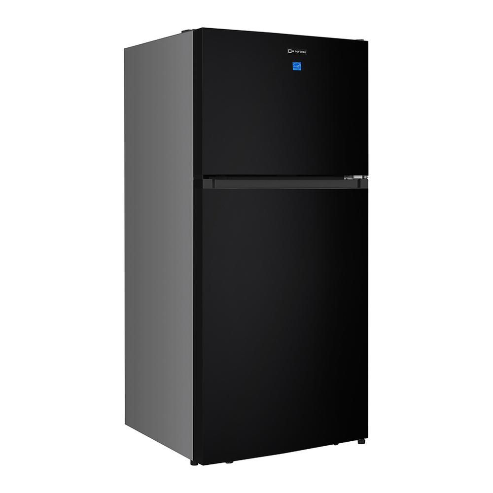 Verona VEFTF3018RBK Verona Veftf3018Rbk 30 Inch Top Freezer Refrigerator With 18.1 Cu. Ft. Total Capacity, Led Lighting, Reversible Doors, Gallon Door Storage, Recessed Handle, Energy Star (Black)