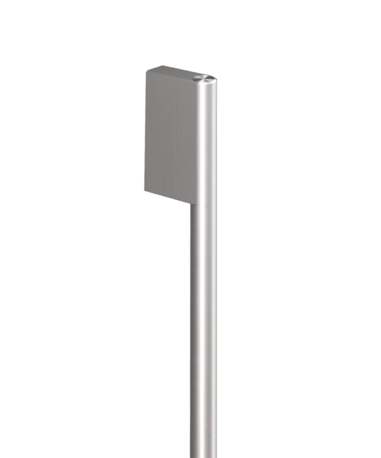 Fisher & Paykel AHD7RD36WX Contemporary Round Silver Handle For Integrated Bottom Freezer Refrigerator Freezer