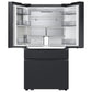 Samsung RF90F23AECE Bespoke 23 Cu. Ft. Counter Depth 4-Door French Door Refrigerator With Ai Family Hub™+ Ai Vision Inside™ In Charcoal Glass And Black/Charcoal
