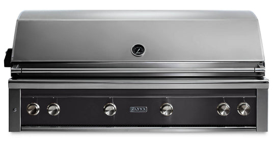 Lynx L54TROBNG 54" Built-In Grill - 1 Trident™ W/ Rotisserie - Obsidian