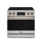 Thor Kitchen RSE36BRZ 36 Inch Professional Electric Range With Tilt Panel Touch Control In Stainless Steel/Bronze Gordon Ramsay Series - Rse36-Brz