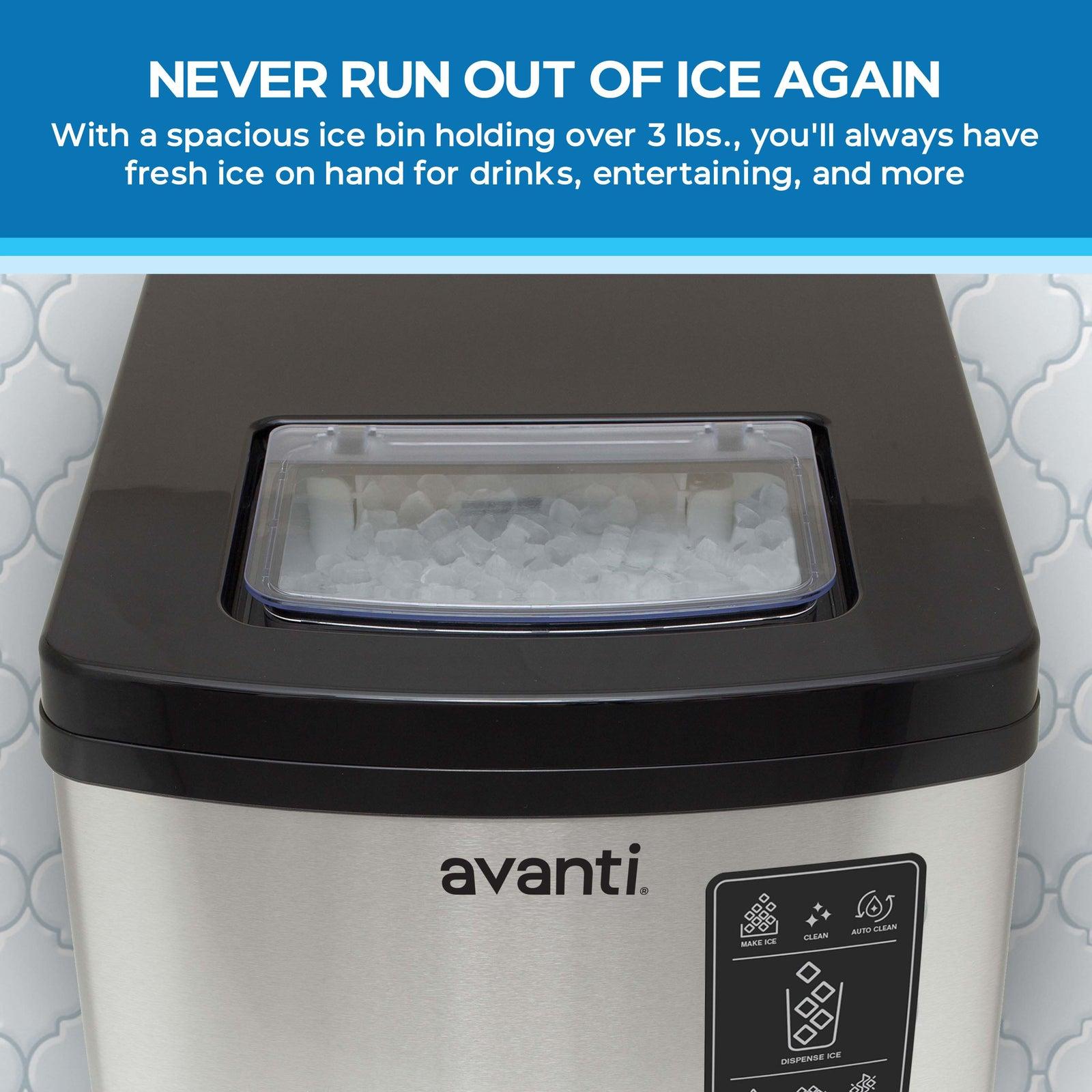 Avanti NIMDTS3326SIS Avanti Digital Nugget Ice Maker With Dispenser