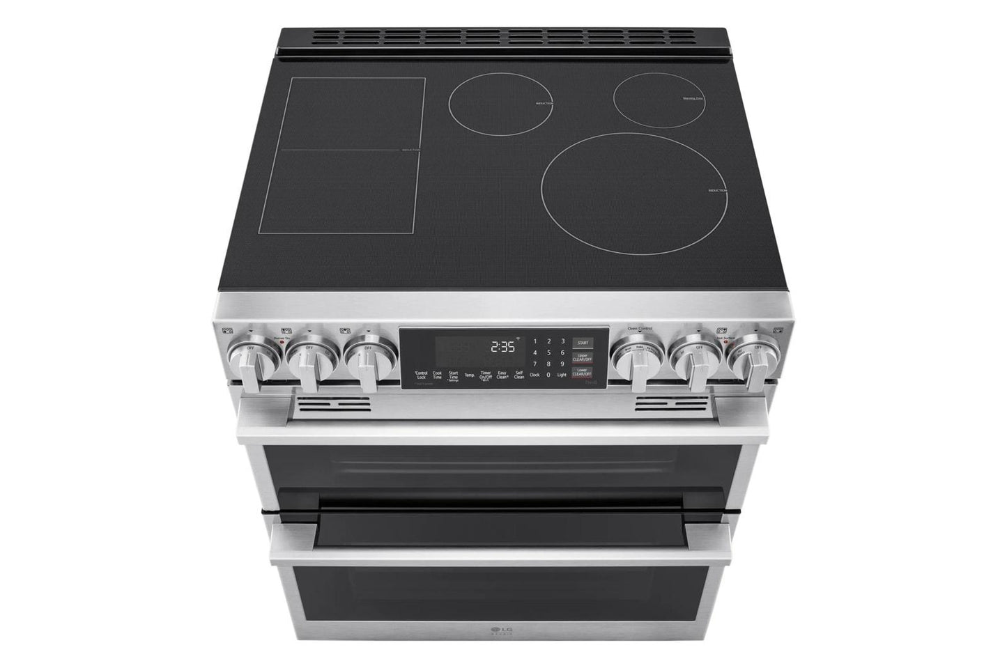 Lg LTIS7338XE Lg Studio 7.3 Cu. Ft. Double Oven Induction Slide-In Range With Probake® Convection And Air Fry