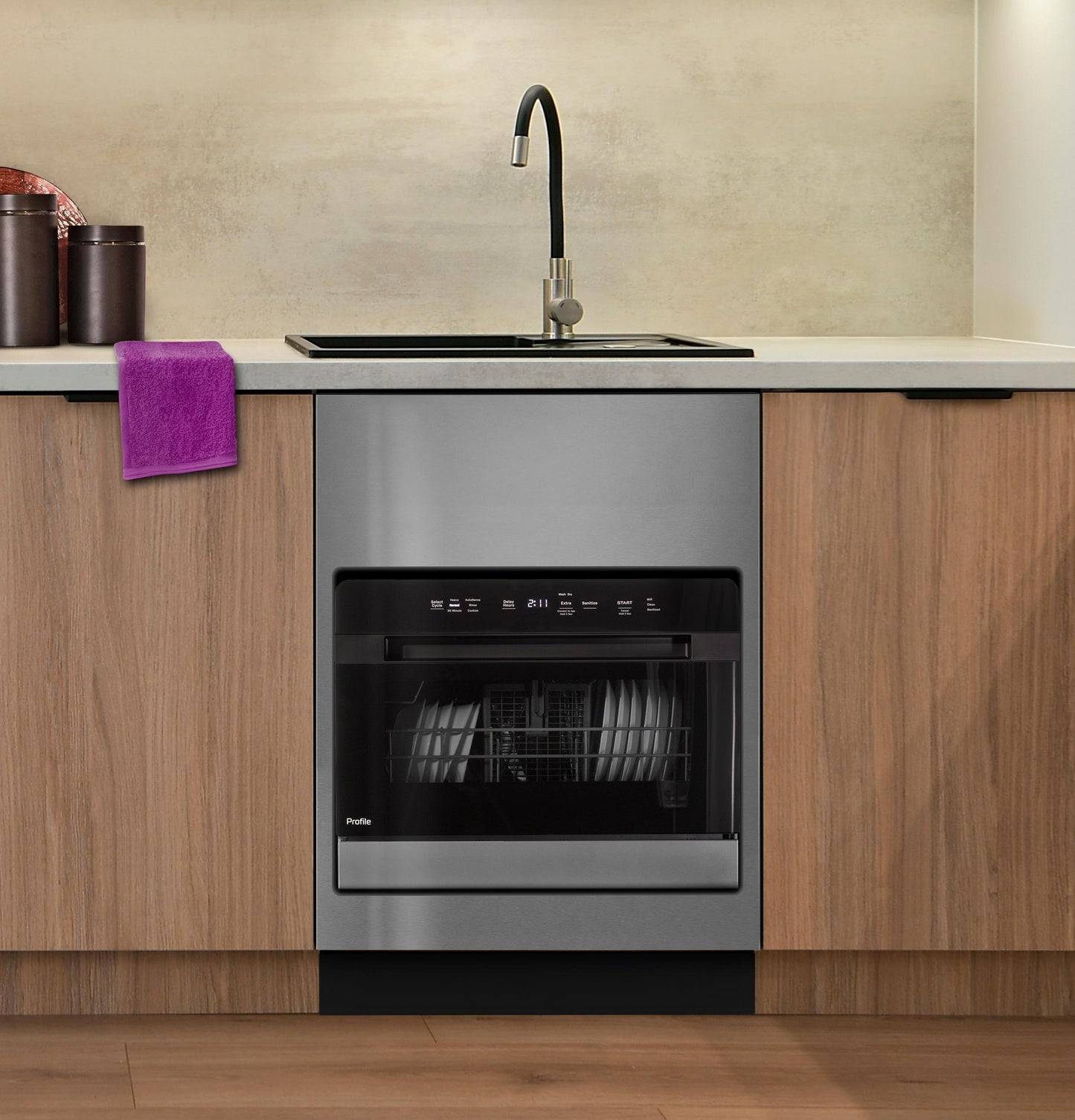 Ge Appliances PZF560HGWBB Ge Profile&#8482; Energy Star® Smart Compact Dishwasher For Countertop Or Built-In