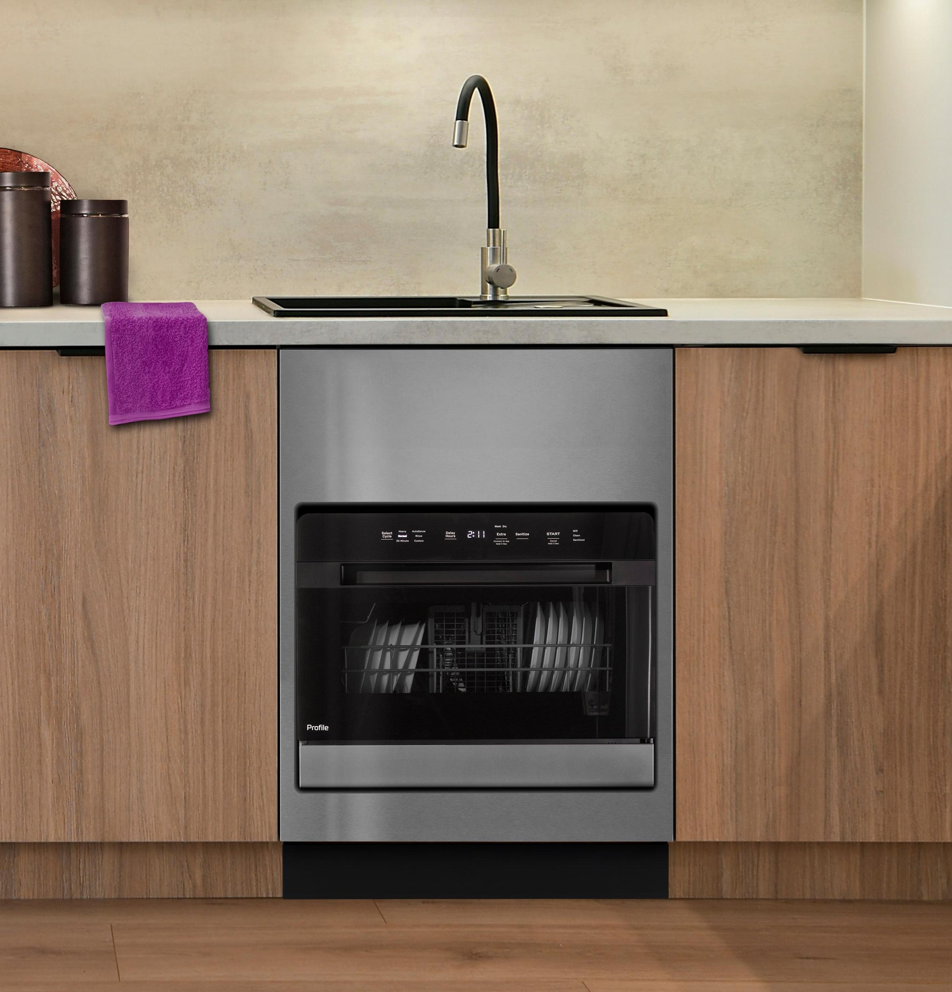 Ge Appliances PZF560HGWBB Ge Profile&#8482; Energy Star® Smart Compact Dishwasher For Countertop Or Built-In