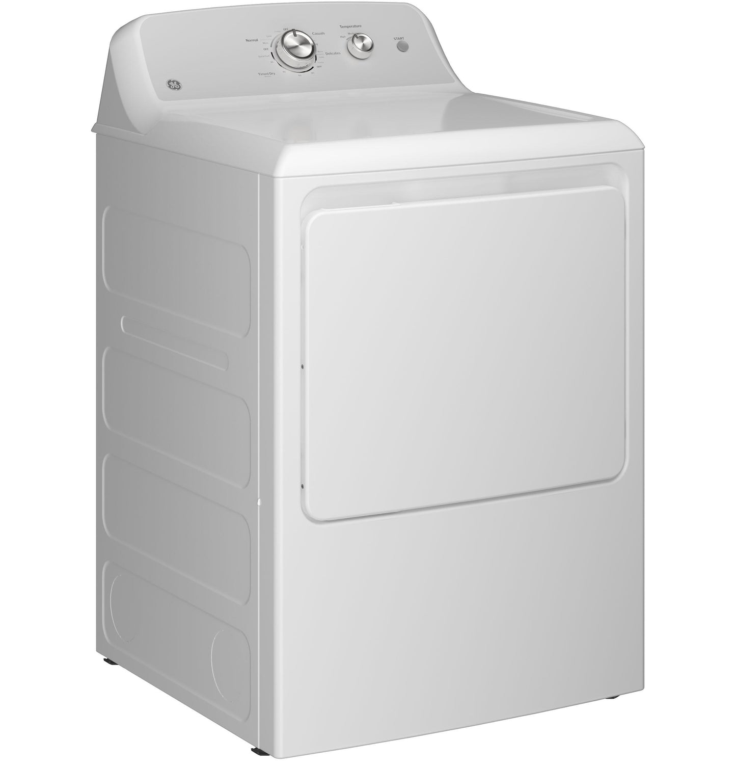 Ge Appliances GTD38EASWWS Ge® 7.2 Cu. Ft. Capacity Electric Dryer With Up To 120 Ft. Venting​ And Reversible Door​