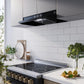 Forno FRHUC520030BLK Forno Cappa 30-Inch Under Cabinet Range Hood, Black, 200 Cfm, Convertible, Led Lighting