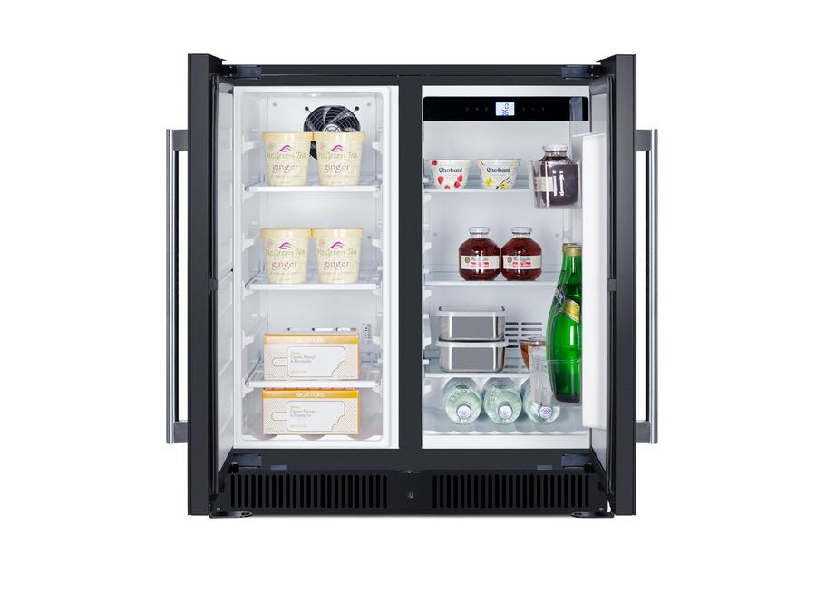 Summit FFRF3070BL 30" Wide Built-In Refrigerator-Freezer