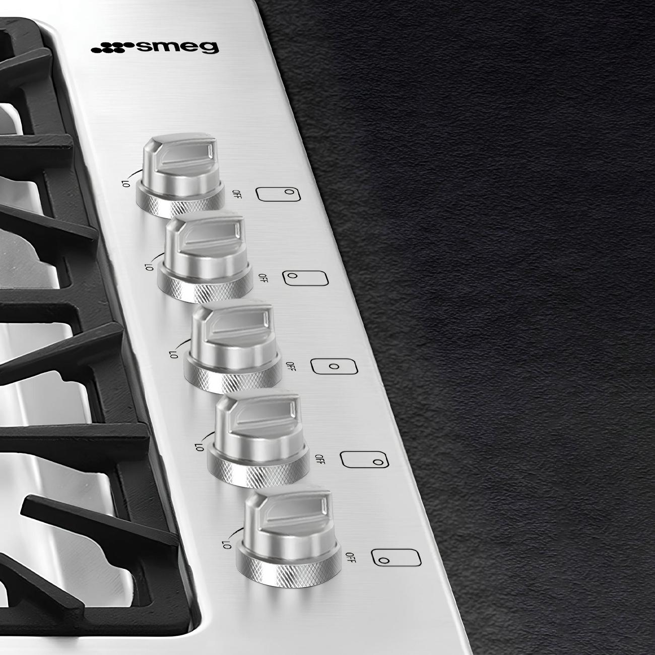 Smeg PGFU36X2 Cooktop Stainless Steel Pgfu36X2