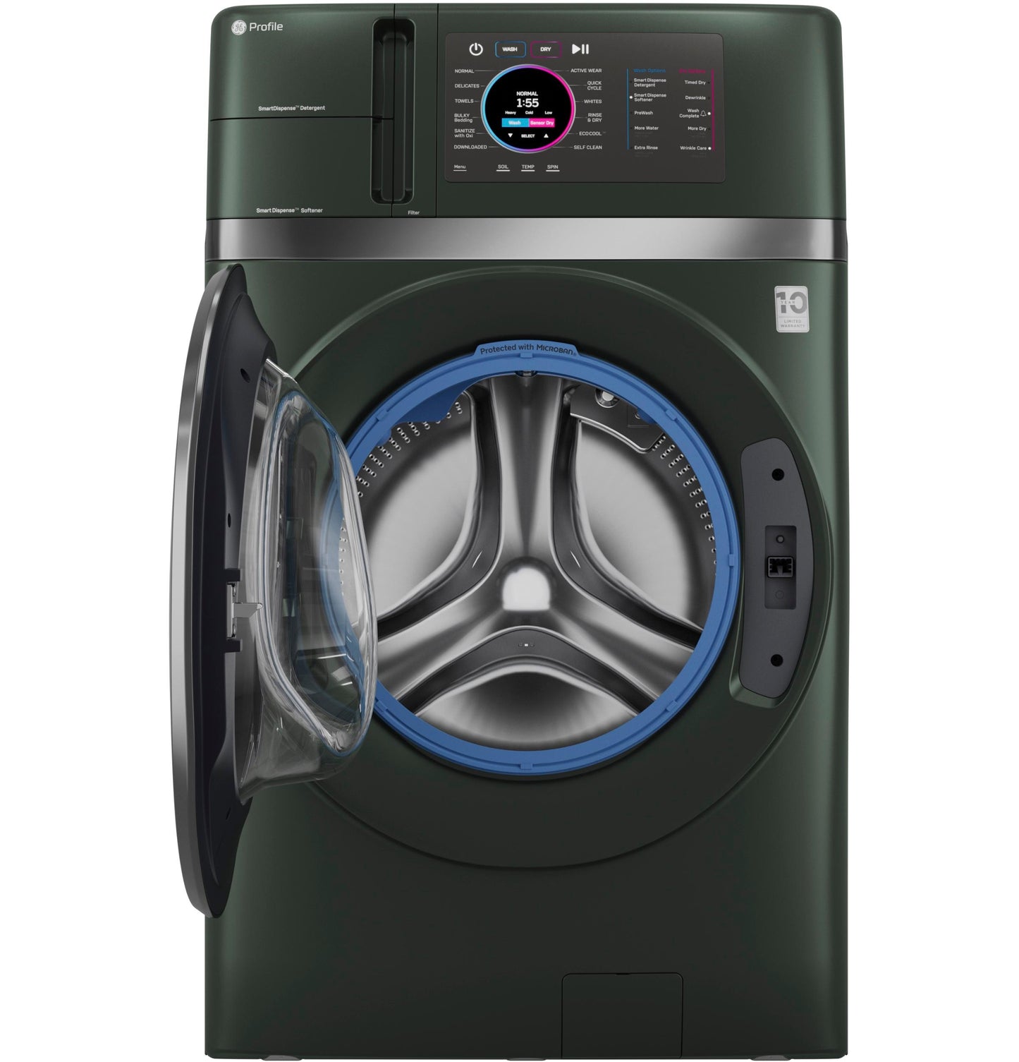 Ge Appliances PFQ97HSPVGN Ge Profile™ Energy Star® 4.8 Cu. Ft. Capacity Ultrafast Combo With Ventless Inverter Heat Pump Technology Washer/Dryer