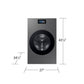 Samsung WD90F53AVS 5.3 Cu. Ft. Bespoke Ai Laundry Vented Combo™ All-In-One Ultra Capacity Washer And Electric Dryer With Ai Home In Dark Steel