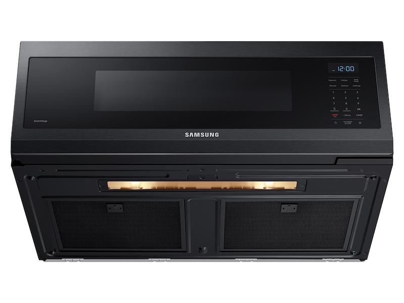 Samsung ME11F7510MT 1.1 Cu. Ft. Smart Slim Over-The-Range Microwave With 400 Cfm Ventilation In Matte Black Steel