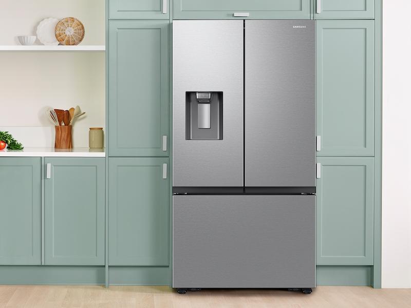 Samsung RF32CG5B10SR 31 Cu. Ft. Mega Capacity 3-Door French Door Refrigerator With External Water And Ice Dispenser In Stainless Steel
