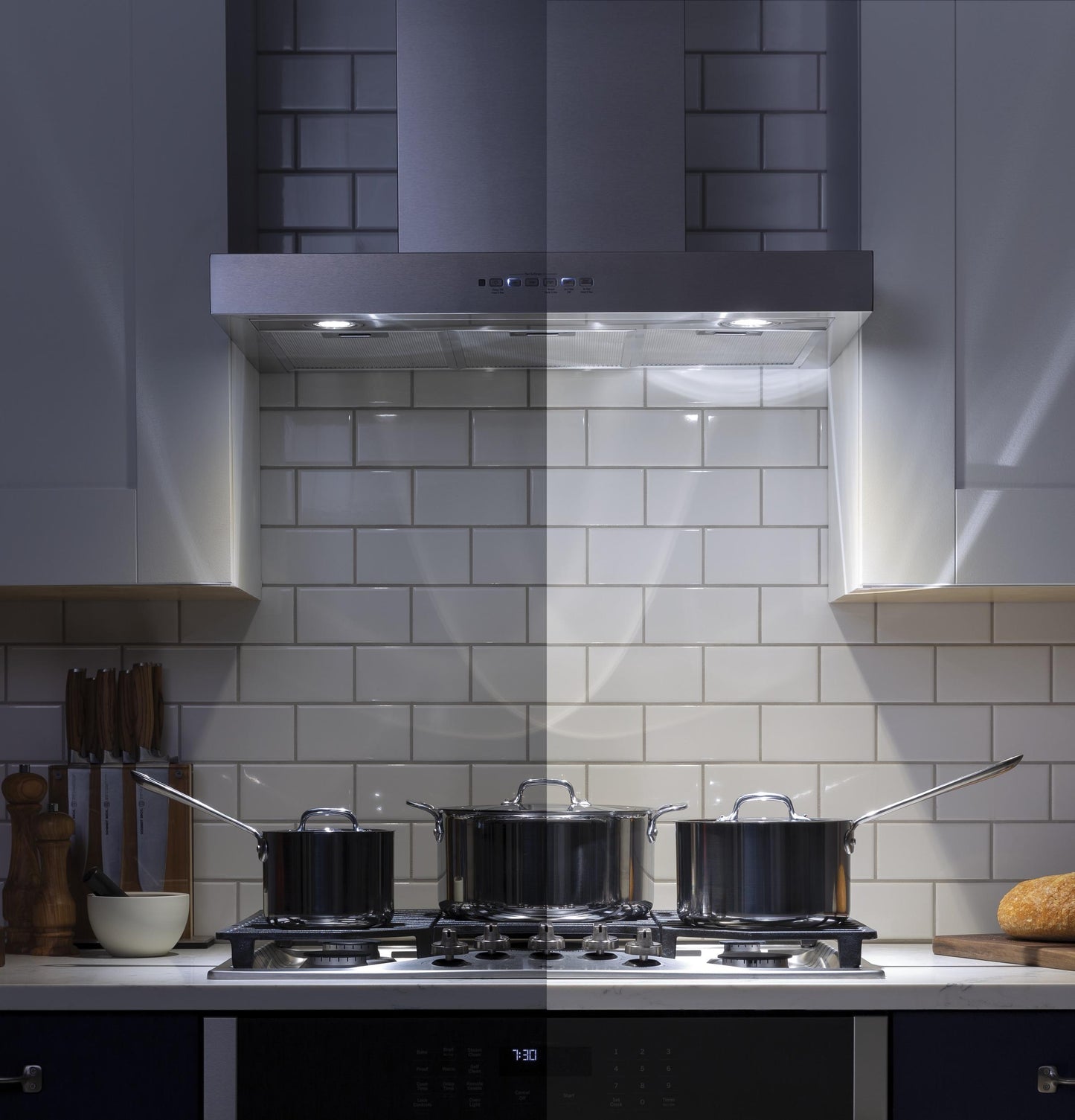 Haier UVW8361SLSS 36" Designer Wall Mount Hood W/ Dimmable Led Lighting