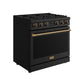 Thor Kitchen ARG36BBRZ 36 Inch Gas Range In Black And Bronze- Contemporary Professional